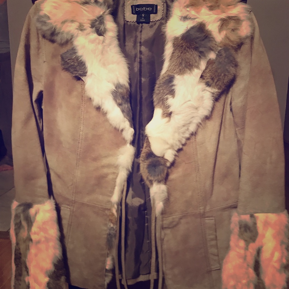 Bebe rabbit fur coat